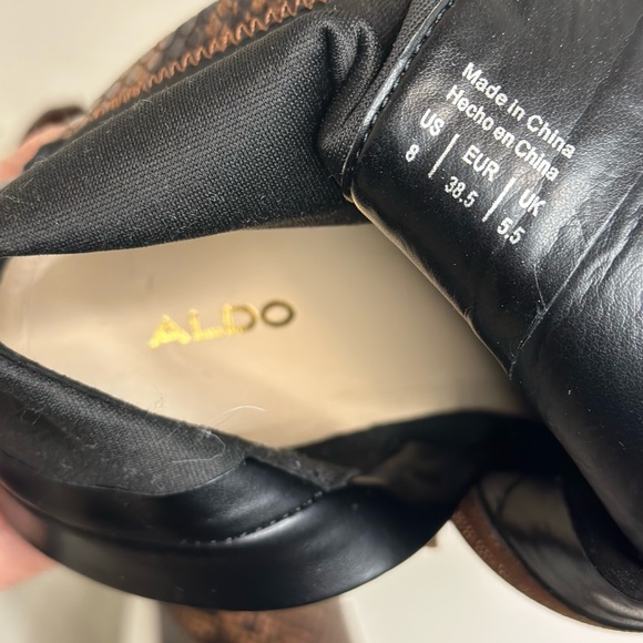 Aldo Faux Snake Skin Ankle Boot - Picture 5 of 9